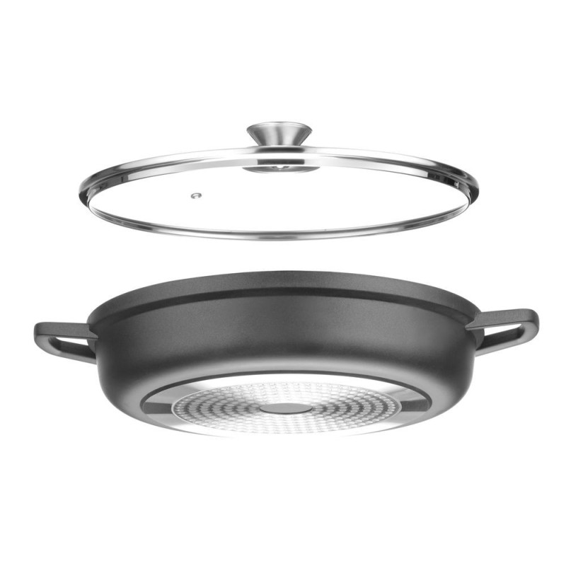 Cocotte avec revetement antiadhesif - 4 - 3 L - Noir - 425x332xH70 mm (HENDI)  au meilleur prix sur Restock CHR