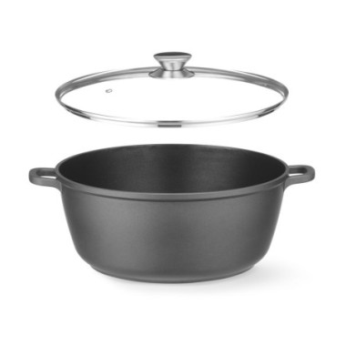 Cocotte avec revetement antiadhesif - 7 L - Noir - 367x290xH122 mm (HENDI)  au meilleur prix sur Restock CHR