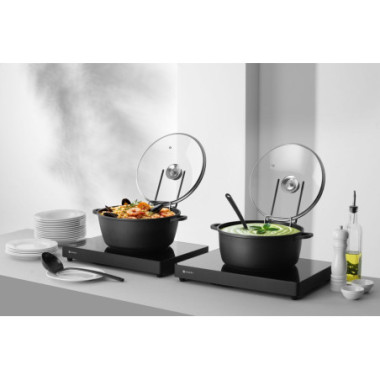 Cocotte avec revetement antiadhesif - 7 L - Noir - 367x290xH122 mm (HENDI)  au meilleur prix sur Restock CHR