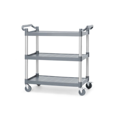 Chariot de service en polypropylene 3 etageres - grand - AmerBox - 1010x500xH960 mm  au meilleur prix sur Restock CHR