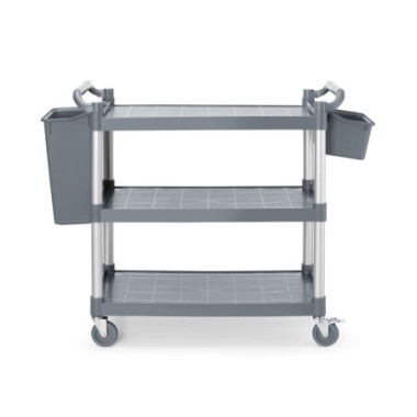 Chariot de service en polypropylene 3 etageres - grand - AmerBox - 1010x500xH960 mm  au meilleur prix sur Restock CHR