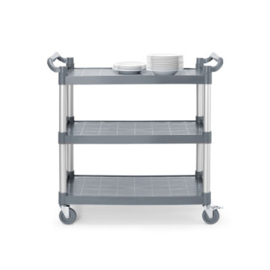 Chariot de service en polypropylene 3 etageres - grand - AmerBox - 1010x500xH960 mm  au meilleur prix sur Restock CHR