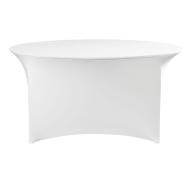 Housse pour table - rond - 810996 - Blanc - O1500xH760 mm (HENDI)  au meilleur prix sur Restock CHR