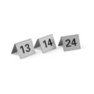 Chevalets de table numerotes - Numeros 1-12 - 50x35xH40 mm (HENDI)  au meilleur prix sur Restock CHR