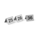 Chevalets de table numerotes - Numeros 1-12 - 50x35xH40 mm (HENDI)  au meilleur prix sur Restock CHR
