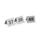 Chevalets de table numerotes - Numeros 1-12 - 50x35xH40 mm (HENDI)  au meilleur prix sur Restock CHR