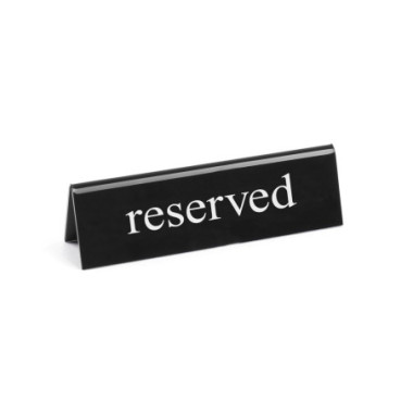 Chevalet de table reserve - reserved - 130x30xH38 mm (HENDI)  au meilleur prix sur Restock CHR