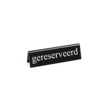 Chevalet de table reserve - gereserveerd - 130x30xH38 mm (HENDI)  au meilleur prix sur Restock CHR
