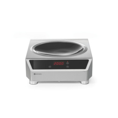 Wok a induction modele 3500 - Profi Line - Plaque de cuisson a induction - 230V/3500W - 340x450xH130 mm (HENDI)  au meilleur pri
