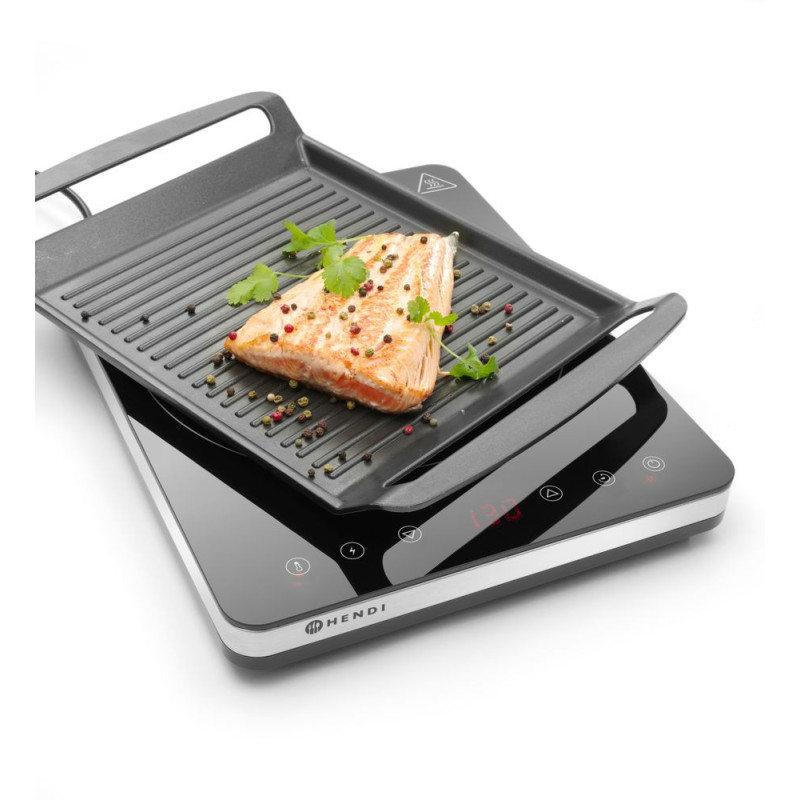 Plaque de cuisson a induction modele 2000 - Kitchen Line - 230V/2000W - 295x400xH42 mm (HENDI)  au meilleur prix sur Restock CHR