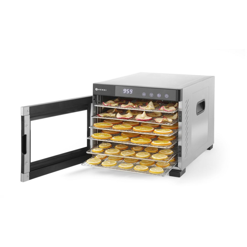 Deshydrateur alimentaire - Profi Line - 6 plateaux - 230V/650W - 342x485xH309 mm (HENDI)  au meilleur prix sur Restock CHR