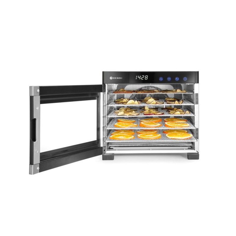 Deshydrateur alimentaire - Profi Line - 6 plateaux - 230V/650W - 342x485xH309 mm (HENDI)  au meilleur prix sur Restock CHR