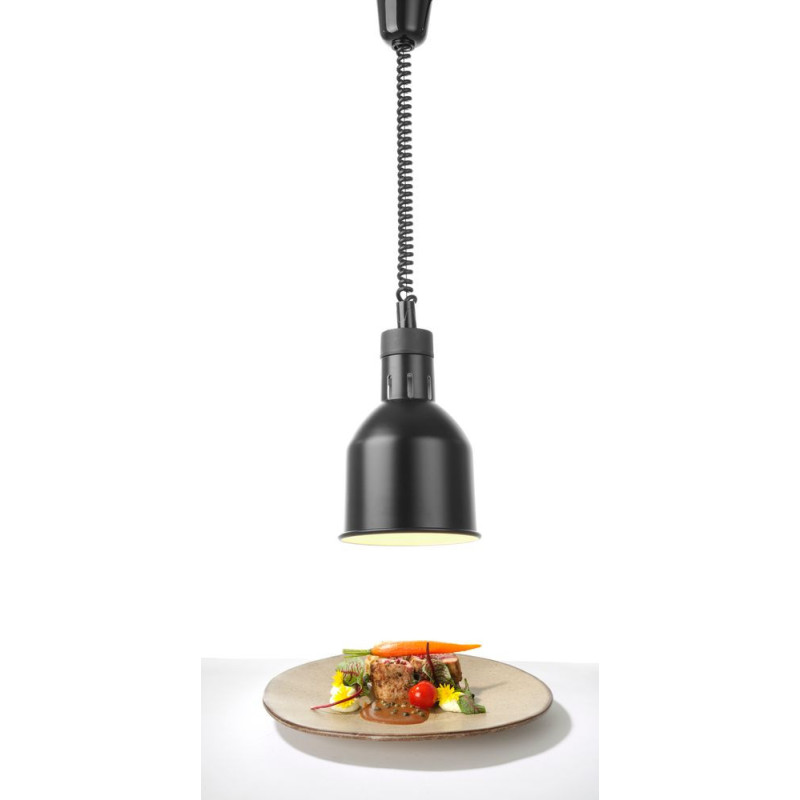 Lampe chauffante reglable - cylindrique - Noir - 230V/250W - O175xH250 mm (HENDI)  au meilleur prix sur Restock CHR