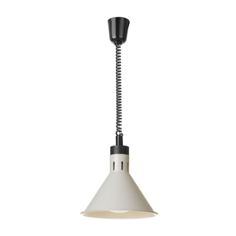 Lampe chauffante reglable - conique - Blanc - 230V/250W - O275xH250 mm (HENDI)  au meilleur prix sur Restock CHR