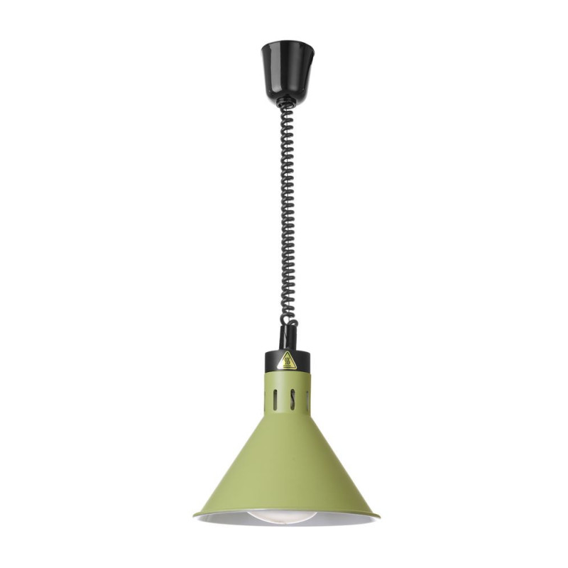 Lampe chauffante reglable - conique - Vert - 230V/250W - O275xH250 mm (HENDI)  au meilleur prix sur Restock CHR