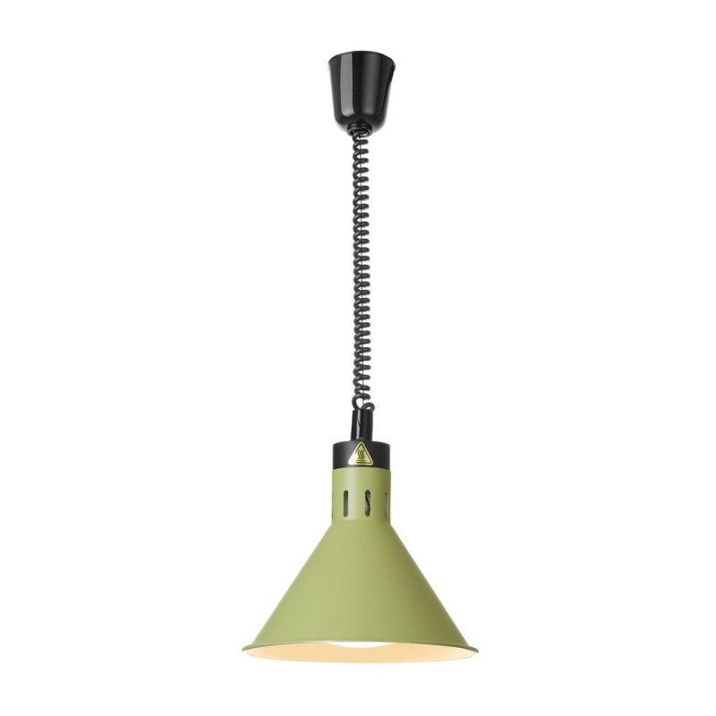 Lampe chauffante reglable - conique - Vert - 230V/250W - O275xH250 mm (HENDI)  au meilleur prix sur Restock CHR