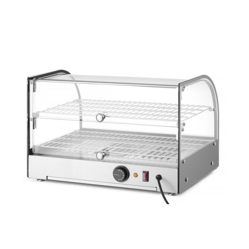 Vitrine de table chauffante deux niveaux - deux niveaux - Noir - 220-240V/800W - 554x376xH376 mm (HENDI)  au meilleur prix sur R
