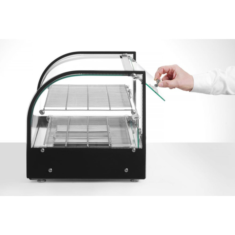Vitrine de table chauffante deux niveaux - deux niveaux - Noir - 220-240V/800W - 554x376xH376 mm (HENDI)  au meilleur prix sur R