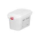 Bac GN 1/9 - polypropylene - GN 1/9 - 1 L - Transparent - 176x108xH100 mm - Rectangulaire (HENDI)  au meilleur prix sur Restock 