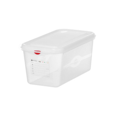 Bac GN 1/3 - polypropylene - GN 1/3 - 6 L - Transparent - 325x176xH150 mm - Rectangulaire (HENDI)  au meilleur prix sur Restock 