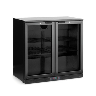 Arriere de bar double porte - 158 L - Noir - 220-240V/160W - 900x530xH870 mm (Arktic)  au meilleur prix sur Restock CHR