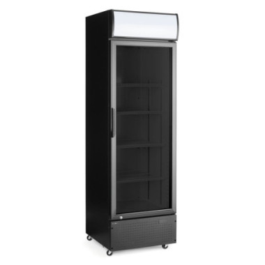 Armoire refrigeree avec caisson lumineux - porte simple - 254 L - Noir - 220-240V/250W - 578x605xH1980 mm (Arktic)  au meilleur 