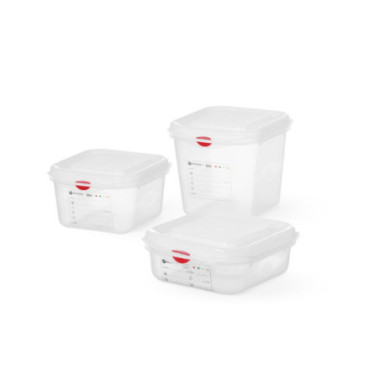 Bac GN 1/6 - polypropylene - GN 1/6 - 1 - 7 L - Transparent - 176x162xH100 mm - Rectangulaire (HENDI)  au meilleur prix sur Rest