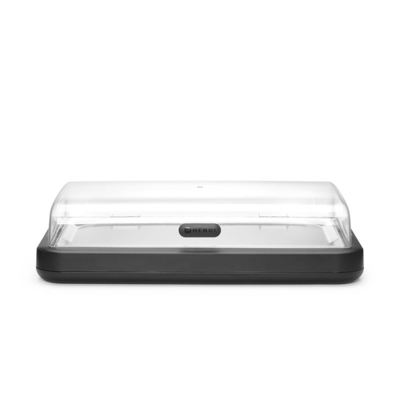 Vitrine refrigerante UNIQ - designed by Robert Bronwasser - GN 1/1 - Beige - 593x389xH147 mm - Rectangulaire (HENDI)  au meilleu