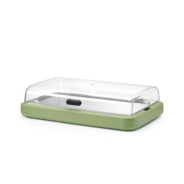 Vitrine refrigerante UNIQ - designed by Robert Bronwasser - GN 1/1 - Vert - 593x389xH147 mm - Rectangulaire (HENDI)  au meilleur