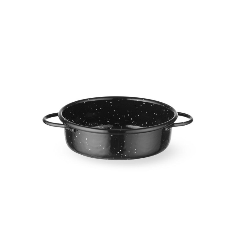 Plat de cuisson 'fuente' - emaille - Noir - O120xH40 mm (HENDI)  au meilleur prix sur Restock CHR