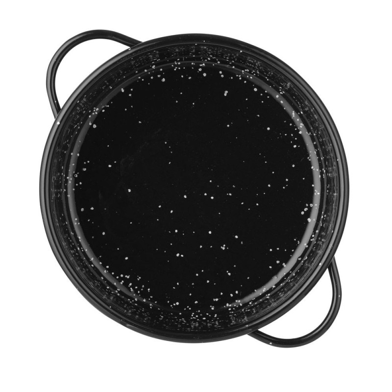 Plat de cuisson 'fuente' - emaille - Noir - O120xH40 mm (HENDI)  au meilleur prix sur Restock CHR