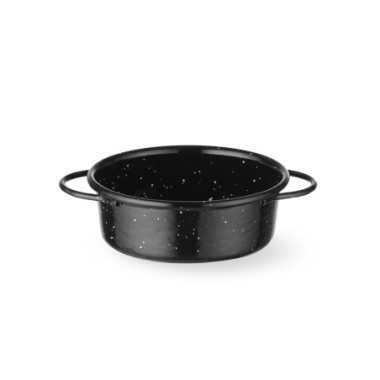 Plat de cuisson 'fuente' - emaille - Noir - O100xH40 mm (HENDI)  au meilleur prix sur Restock CHR