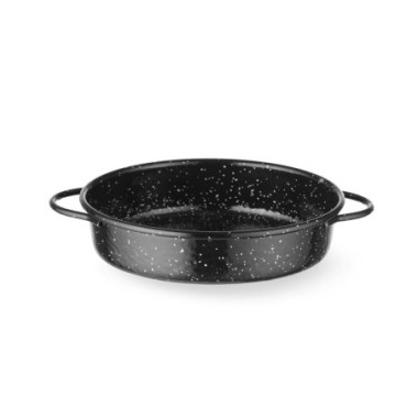 Plat de cuisson 'fuente' - emaille - Noir - O200xH45 mm (HENDI)  au meilleur prix sur Restock CHR