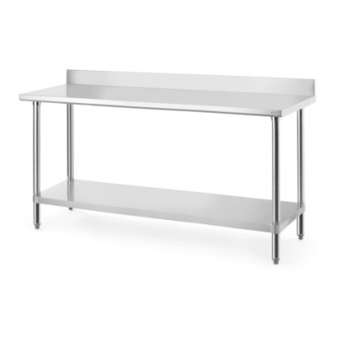 Table de travail avec dosseret - Budget Line - 1200x600xH950 mm (HENDI)  au meilleur prix sur Restock CHR