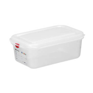 Bac GN 1/4 polypropylene - GN 1/4 - 4 - 3 L - Transparent - 265x162xH150 mm (HENDI)  au meilleur prix sur Restock CHR