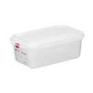 Bac GN 1/4 polypropylene - GN 1/4 - 4 - 3 L - Transparent - 265x162xH150 mm (HENDI)  au meilleur prix sur Restock CHR