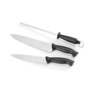 Set de couteaux et fusil - Noir - L 380 mm (HENDI)  au meilleur prix sur Restock CHR
