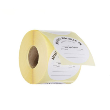 Etiquettes de securite alimentaire - multi-usage - faciles a retirer - UTILISER AVANT - Blanc - 500 u. - O50 mm (HENDI)  au meil