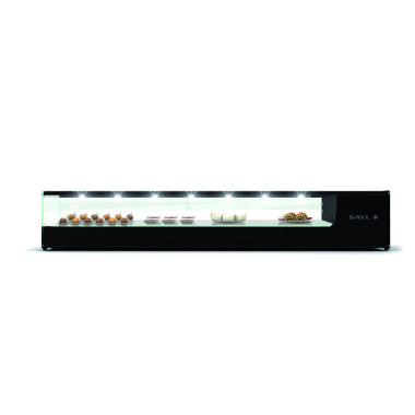 Vitrine Tapas Réfrigérée Bacs GN 1/3 Série LOGIC - 970 à 1680 mm - Sayl  au meilleur prix sur Restock CHR