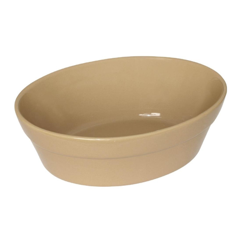 Plats à gratin ovales Stoneware 180 x 133mm (Lot de 6) - Olympia
