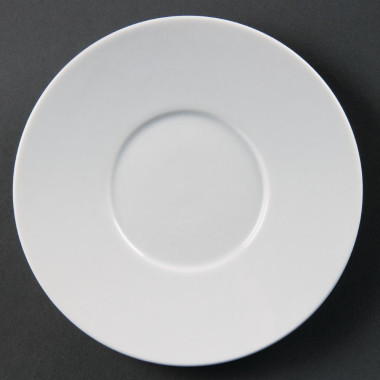 Soucoupes Élégantes Whiteware 148mm (Lot de 12) - Olympia