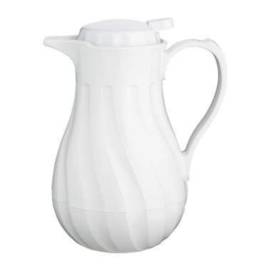 Pichet isotherme torsadé blanc 1,2 L - Olympia