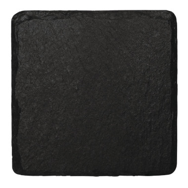 Plat de présentation en ardoise naturelle 130x130mm (Lot de 4) - Olympia