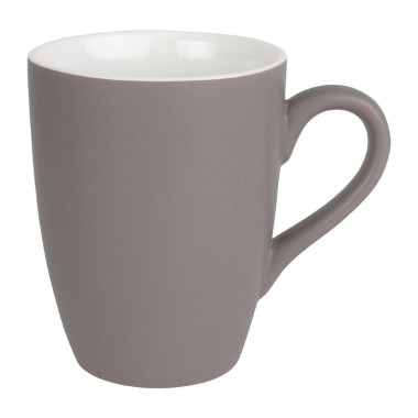 Mug pastel mat en porcelaine gris 320ml - Olympia