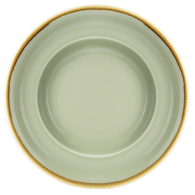 Assiettes À Pâtes Kiln Couleur Mousse 250mm (Lot de 4) - Olympia