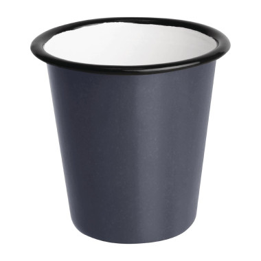 Gobelets en acier émaillé gris et noir 310ml - Olympia