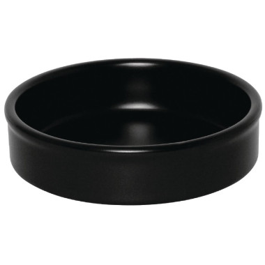 Plats empilables noirs 102mm (Lot de 6) - Olympia