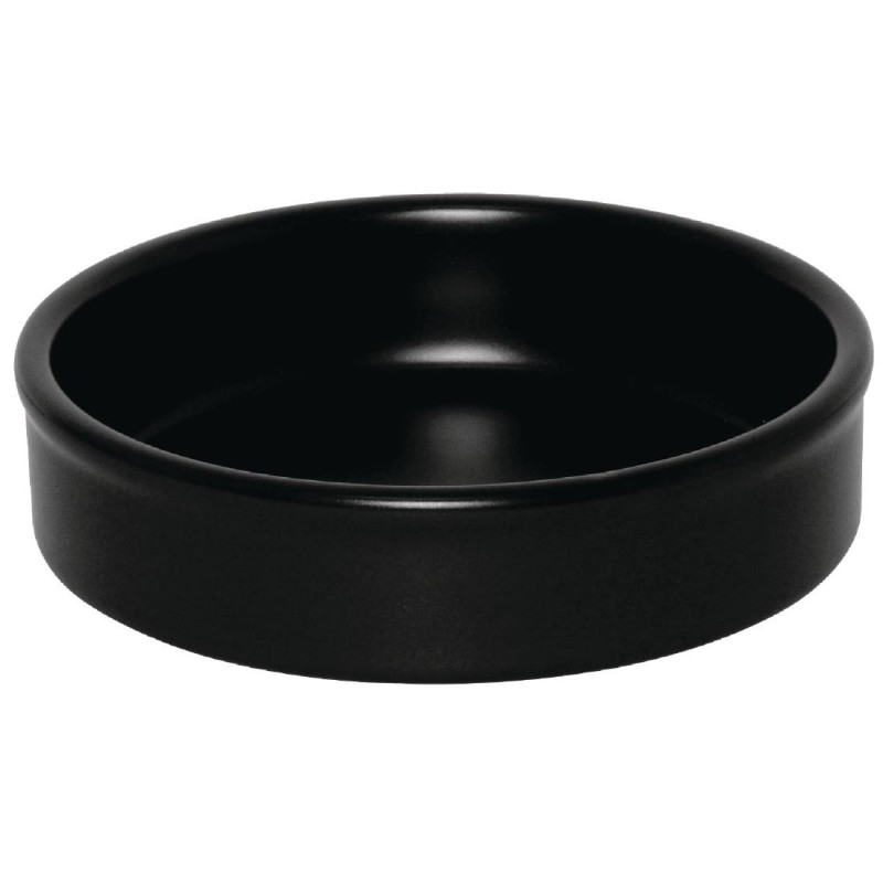 Plats empilables noirs 134mm (Lot de 6) - Olympia