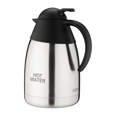 Pichet isotherme d'eau chaude couvercle bombé 1,5L - Olympia