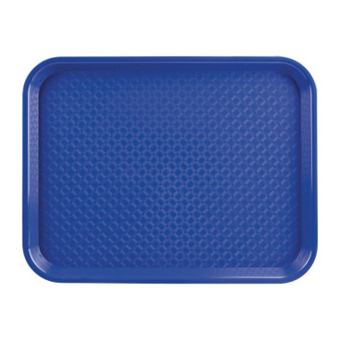 Plateau fast food en plastique Kristallon bleu - Olympia